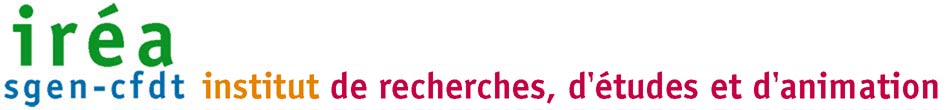 Site de l'Irea-Sgen-CFDT - Institut de recherches, d'étude et d'animation